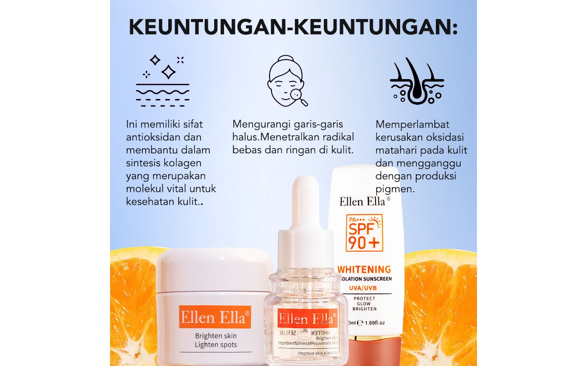 ELLEN ELLA skin care products are in the process of applying for FDA certificate