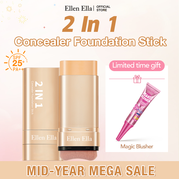 Ellen Ella Concealer Foundation Stick-High coverage-16 hours waterproof and sweatproof-Hot sale in Korea